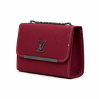 Textured Flap Chain Shoulder Bag