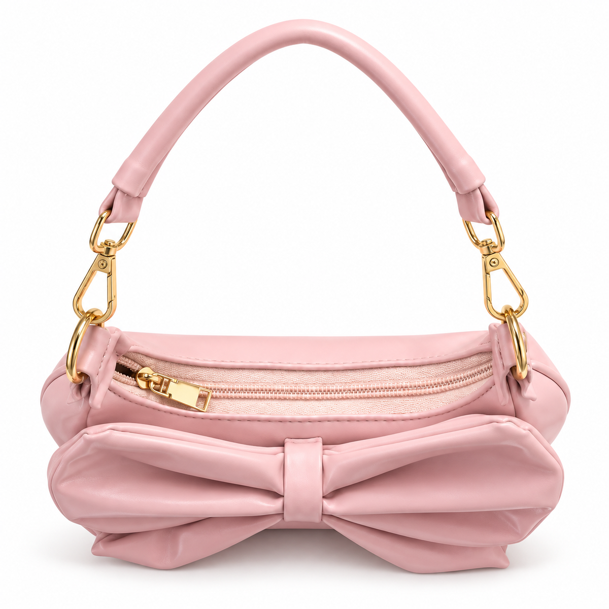 Bow Detail Hobo Shoulder Bag