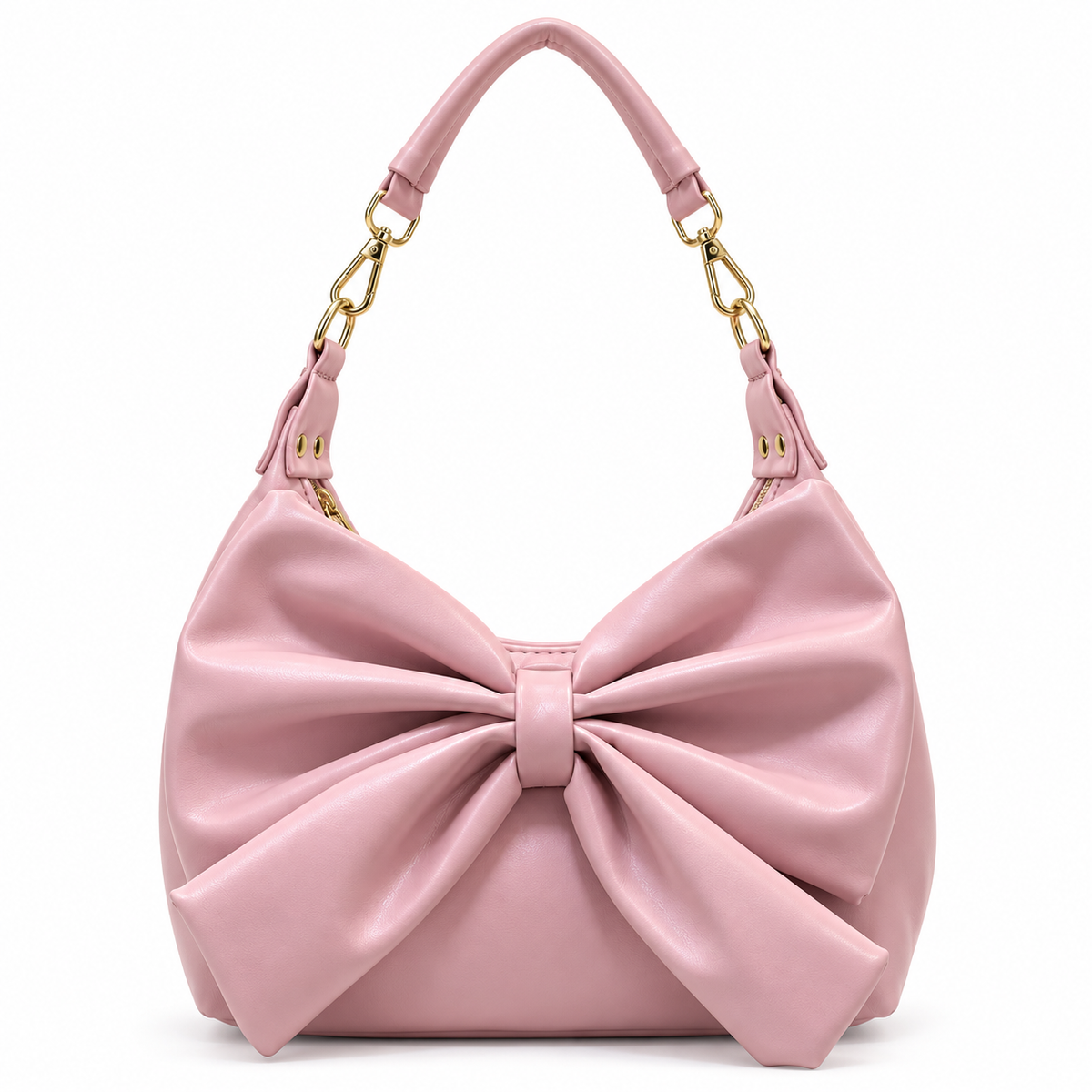 Bow Detail Hobo Shoulder Bag