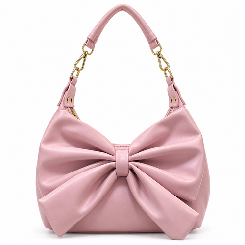 Bow Detail Hobo Shoulder Bag