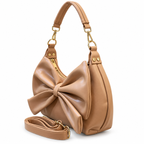 Bow Detail Hobo Shoulder Bag