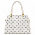 All-Over Patterned Structured Handbag