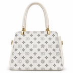 All-Over Patterned Structured Handbag