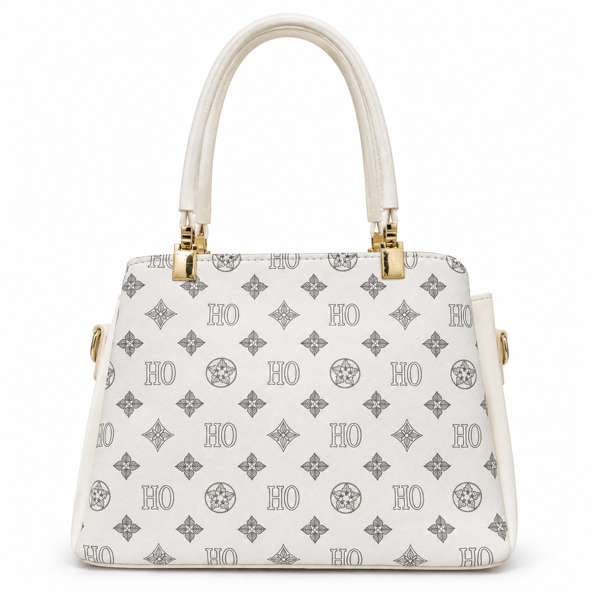 All-Over Patterned Structured Handbag