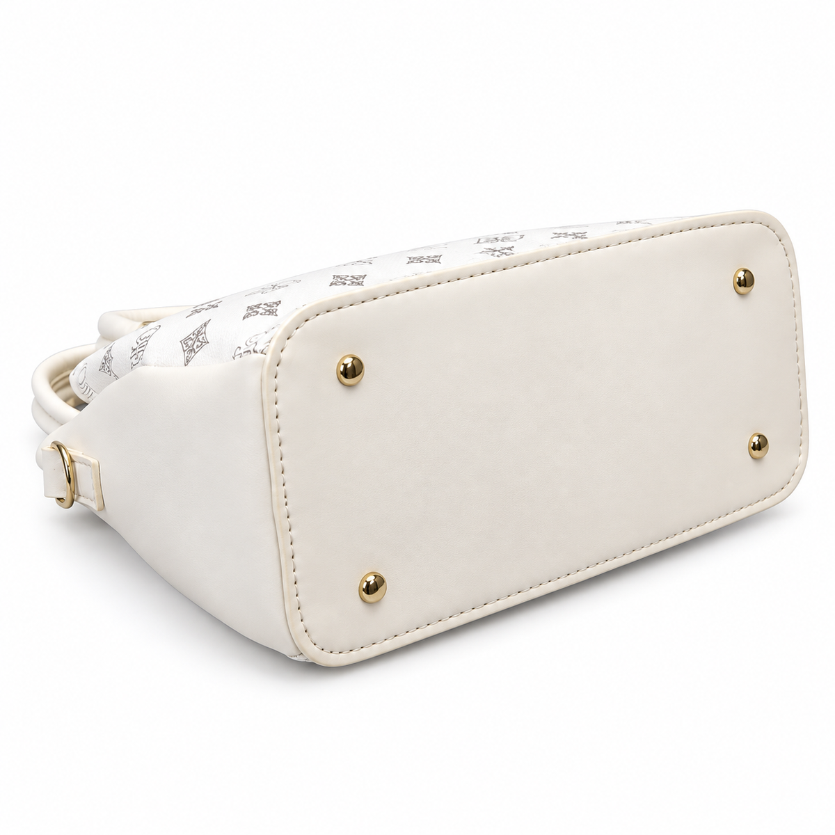 All-Over Patterned Structured Handbag