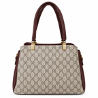 All-Over Patterned Structured Handbag