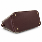 All-Over Patterned Structured Handbag