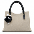 Textured Woven handBag with Shoulder Strap