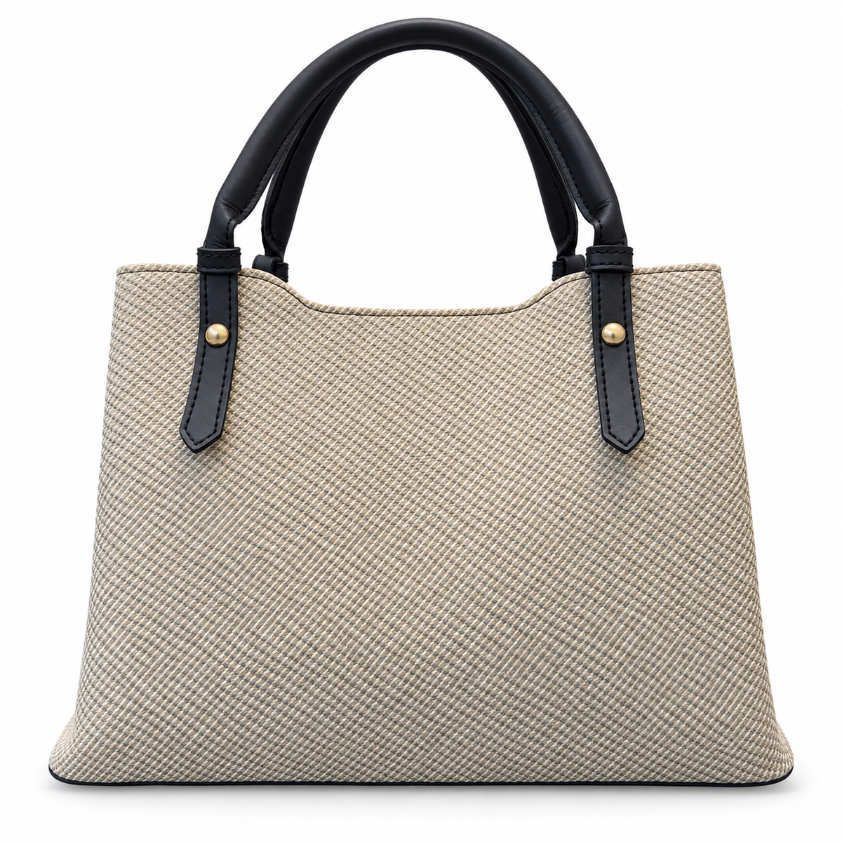 Textured Woven handBag with Shoulder Strap