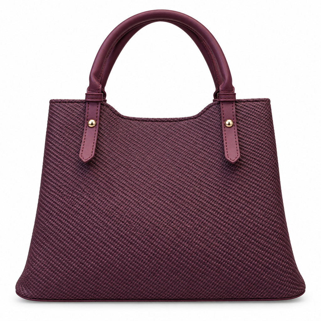 Textured Woven handBag with Shoulder Strap