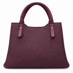 Textured Woven handBag with Shoulder Strap
