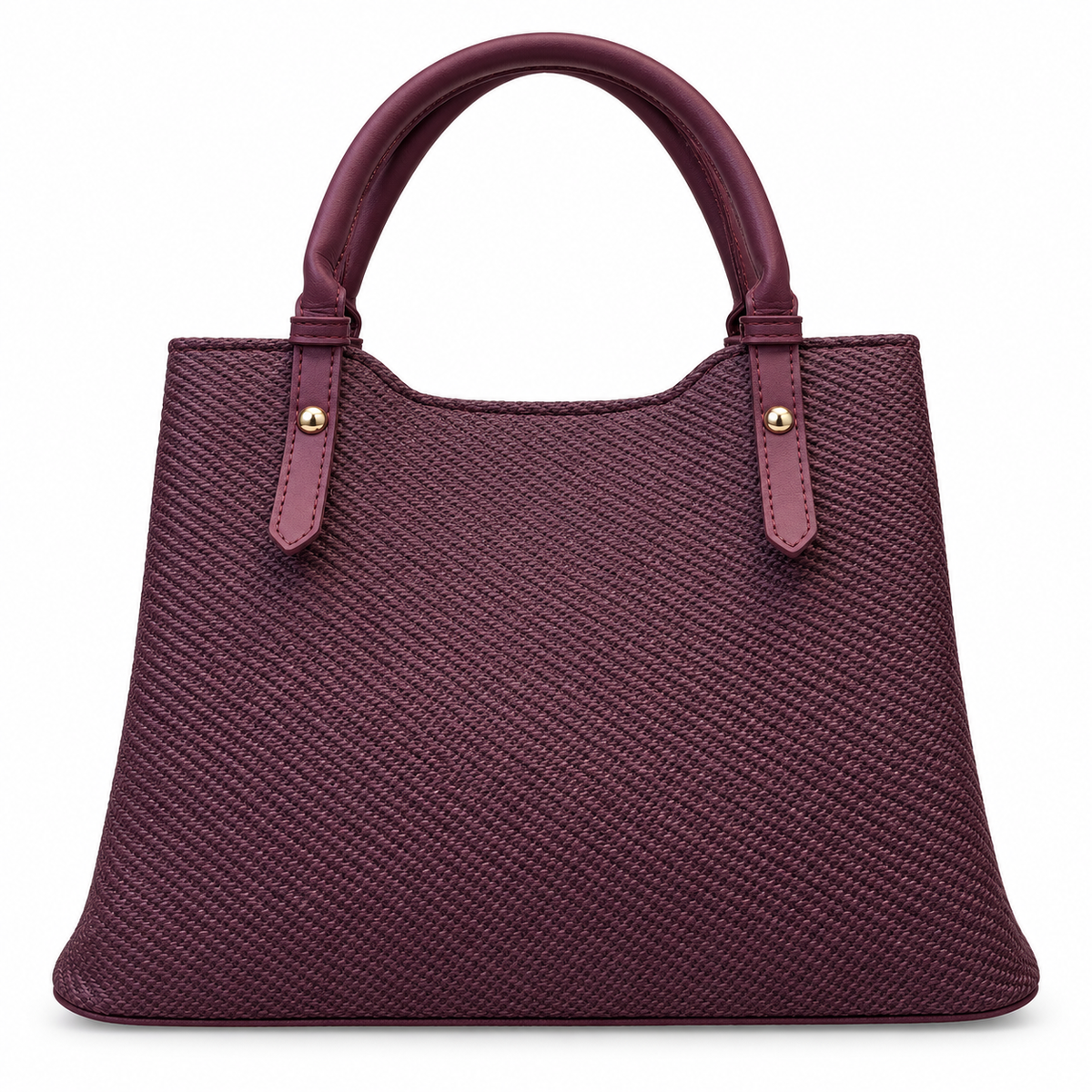 Textured Woven handBag with Shoulder Strap
