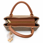 Textured Woven handBag with Shoulder Strap