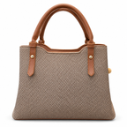 Textured Woven handBag with Shoulder Strap
