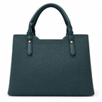 Textured Woven handBag with Shoulder Strap