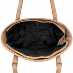 Geometric Patchwork Zip Tote Shoulder Bag