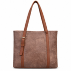 Geometric Patchwork Zip Tote Shoulder Bag