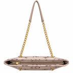Floral Motif Chain Handle Tote Bag