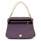 Bow Detail Pearl Chain Shoulder Bag