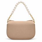 Bow Detail Pearl Chain Shoulder Bag