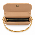 Bow Detail Pearl Chain Shoulder Bag