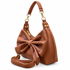 Bow Detail Hobo Shoulder Bag