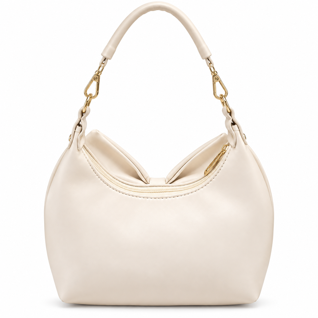 Bow Detail Hobo Shoulder Bag