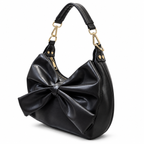 Bow Detail Hobo Shoulder Bag