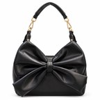 Bow Detail Hobo Shoulder Bag