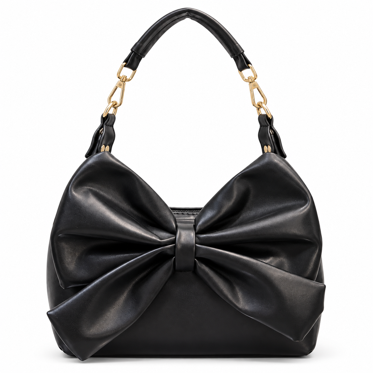Bow Detail Hobo Shoulder Bag