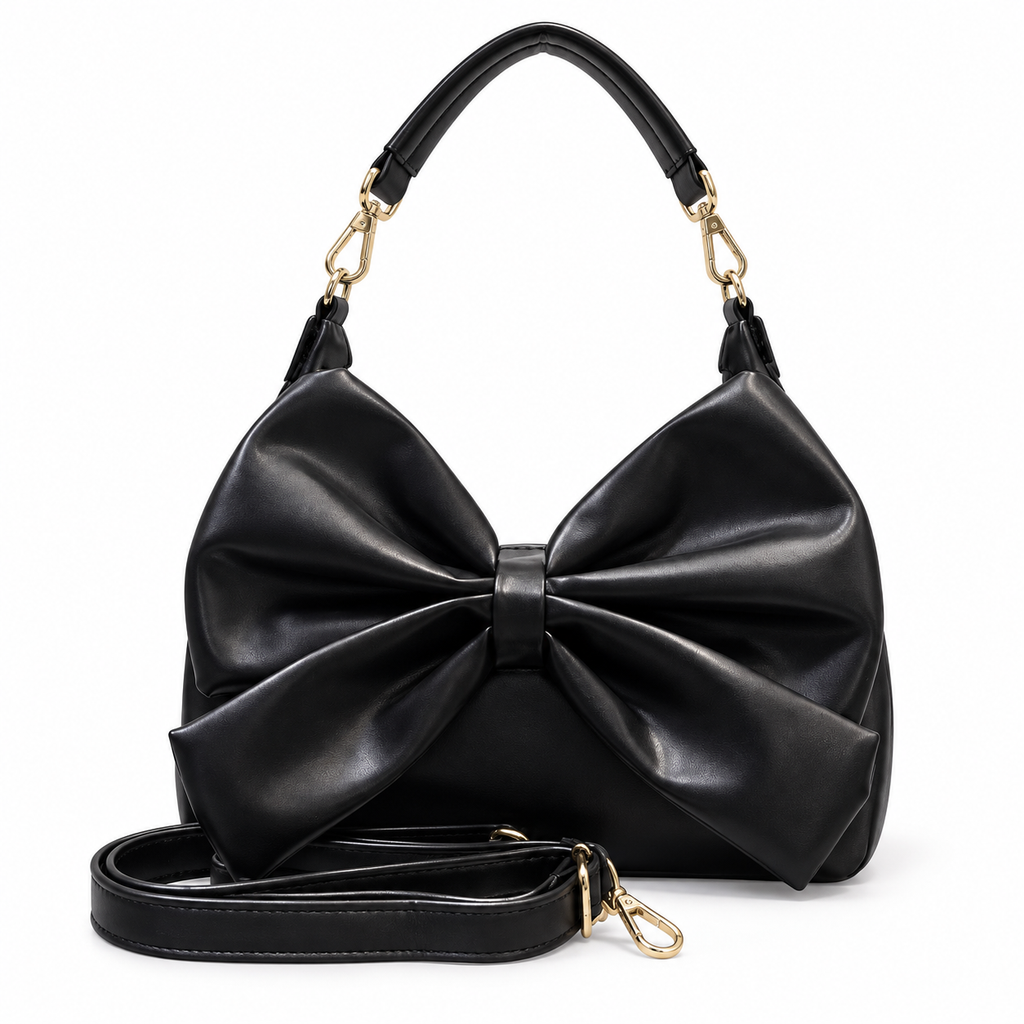 Bow Detail Hobo Shoulder Bag