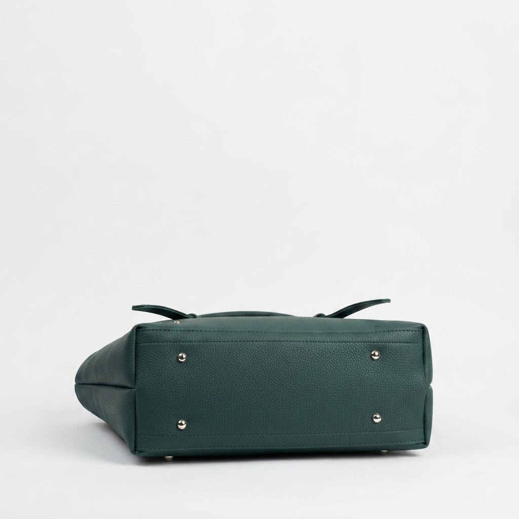 Minimalist Pebbled Shoulder Tote Bag