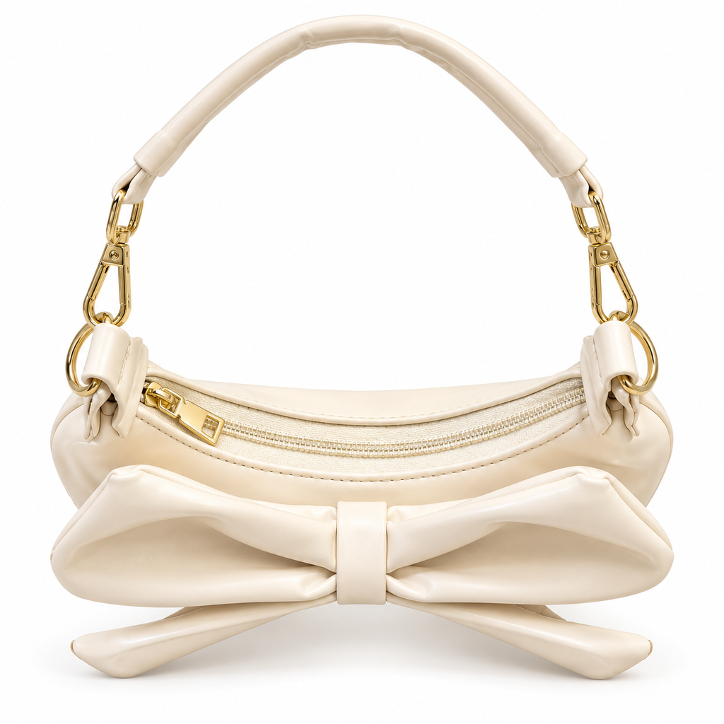 Bow Detail Hobo Shoulder Bag