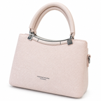 Imported Textured Top Handle Handbag