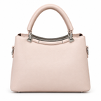 Imported Textured Top Handle Handbag