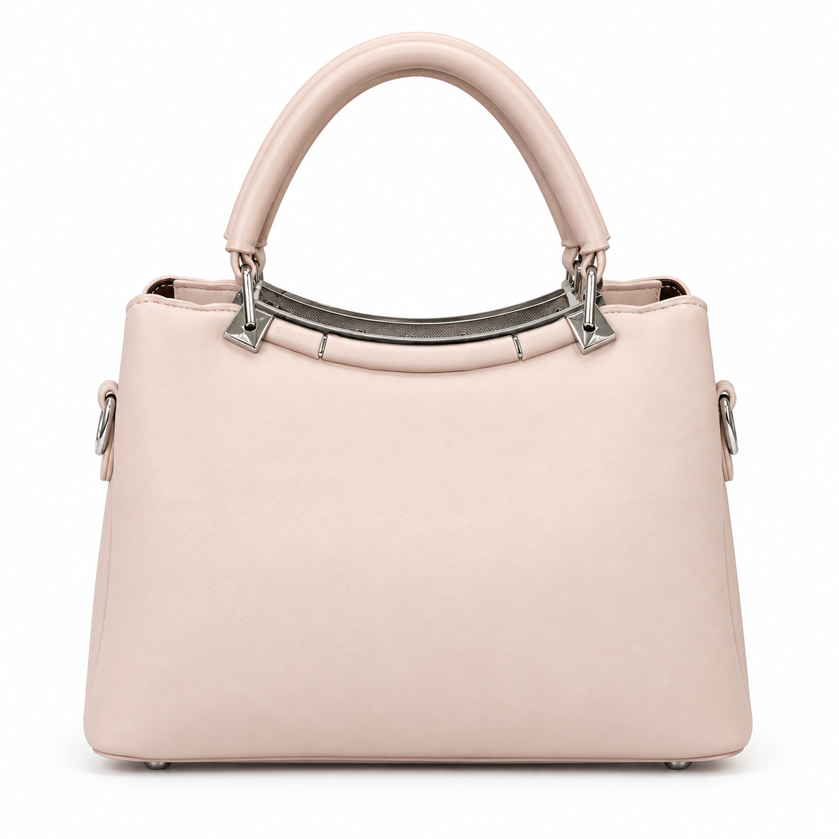 Imported Textured Top Handle Handbag