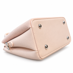 Imported Textured Top Handle Handbag
