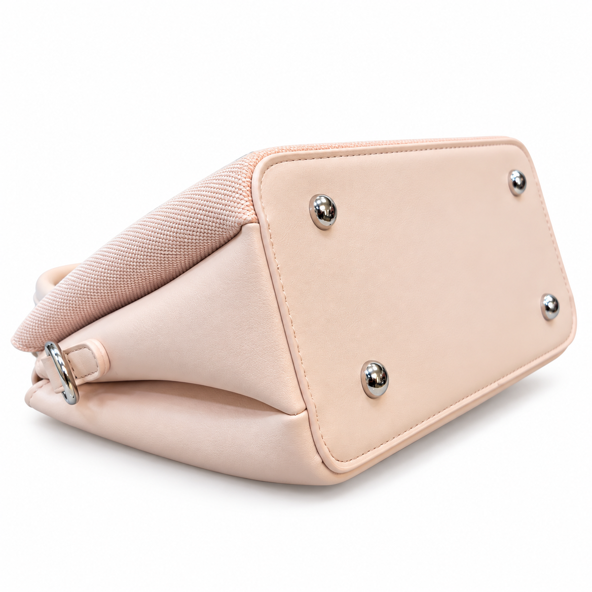 Imported Textured Top Handle Handbag