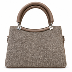 Imported Textured Top Handle Handbag