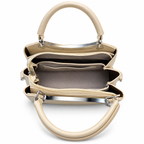Imported Textured Top Handle Handbag