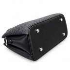 Imported Textured Top Handle Handbag