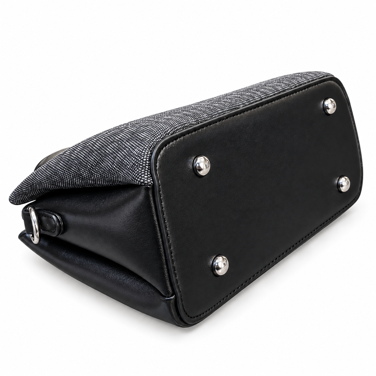 Imported Textured Top Handle Handbag