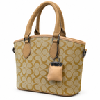 Signature Circle Print Top Handle Handbag