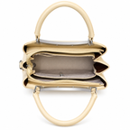 Imported Textured Top Handle Handbag