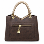 Imported Leaf Charm Top Handle Handbag