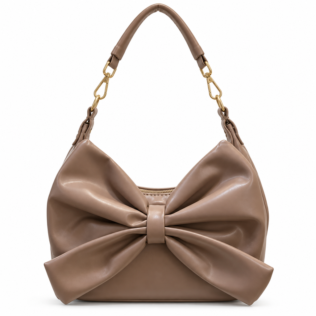 Bow Detail Hobo Shoulder Bag