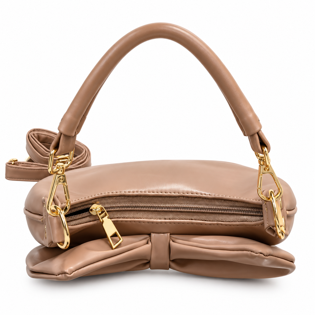 Bow Detail Hobo Shoulder Bag