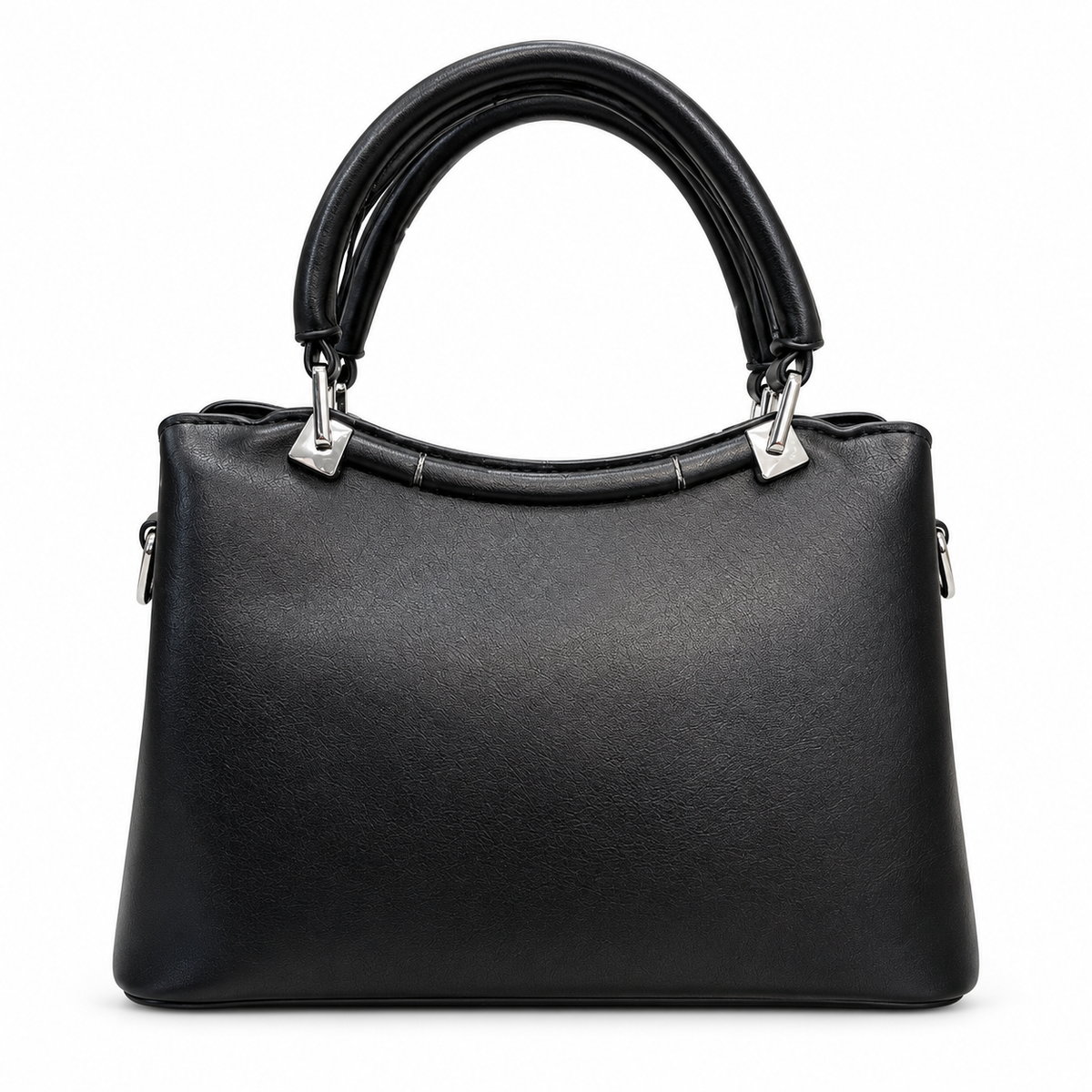 Imported Textured Top Handle Handbag
