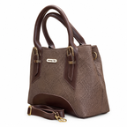 Structured Embossed Mommy Tote Bag