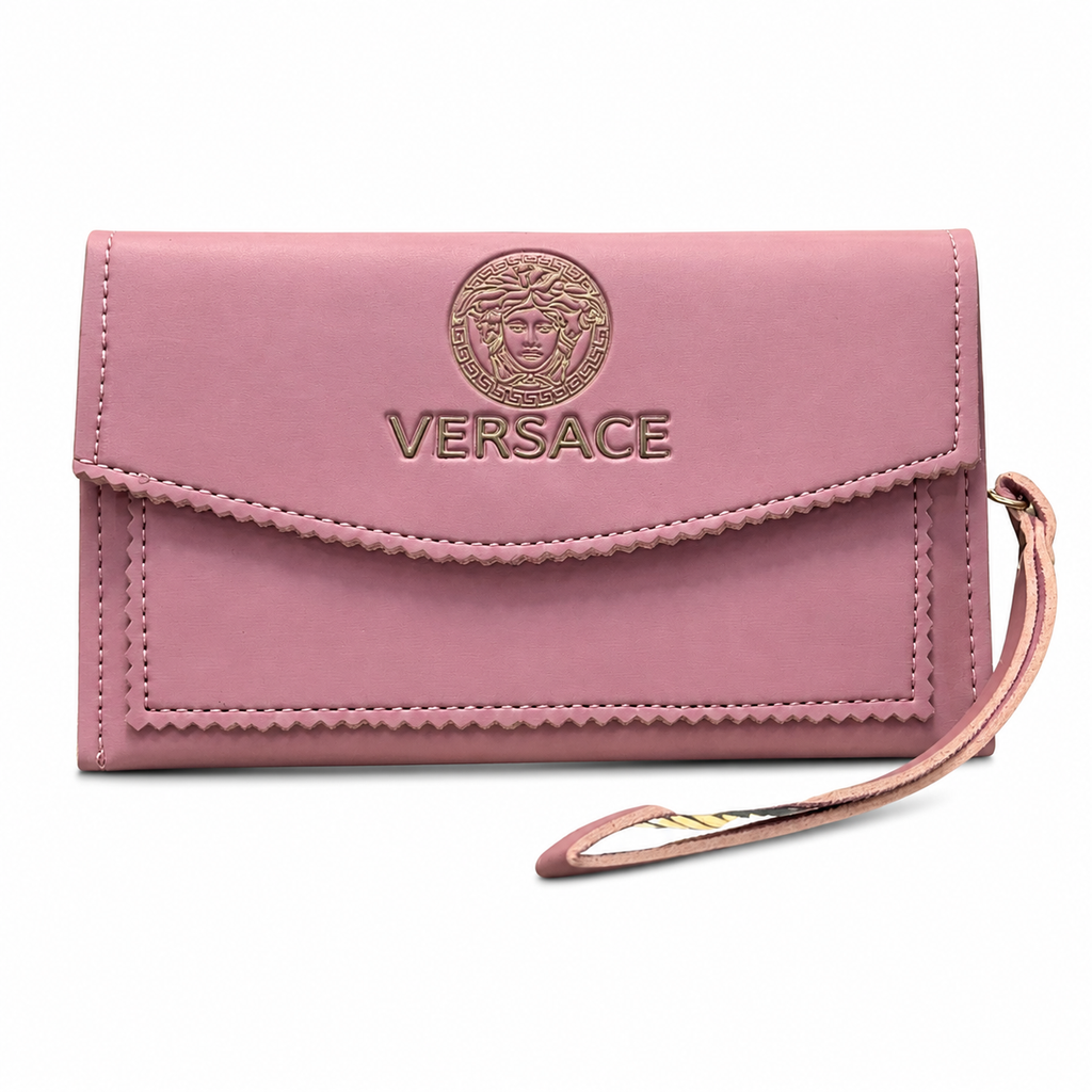Scalloped Flap Wristlet Clutch